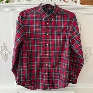 Boys Ralph Lauren Tartan Plaid Long Sleeve Shirt